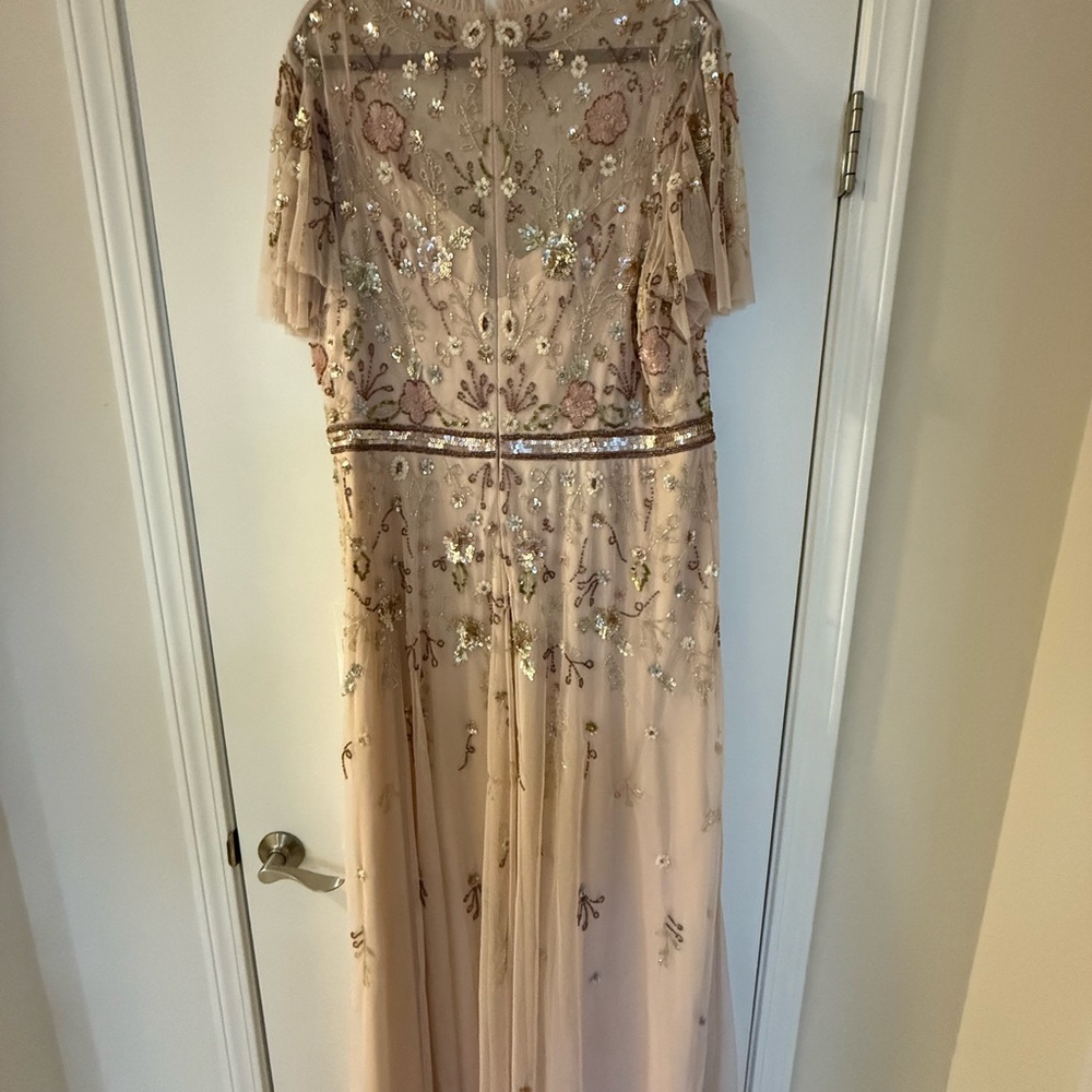 Mac Duggal Pink Embellished Tiered Gown - Picture 5 of 9